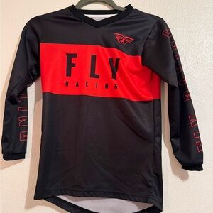 Fly Racing Kids Jersey - Black and Red